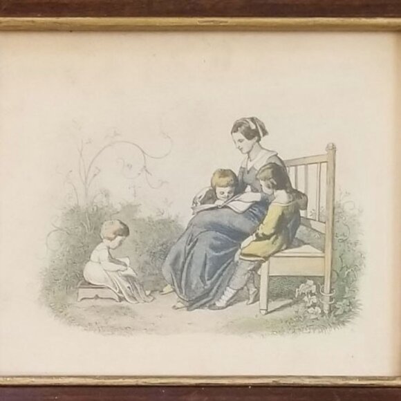Vintage Prints by Borghese 19th Century Children Rare Set of 4 - Picture 5 of 12